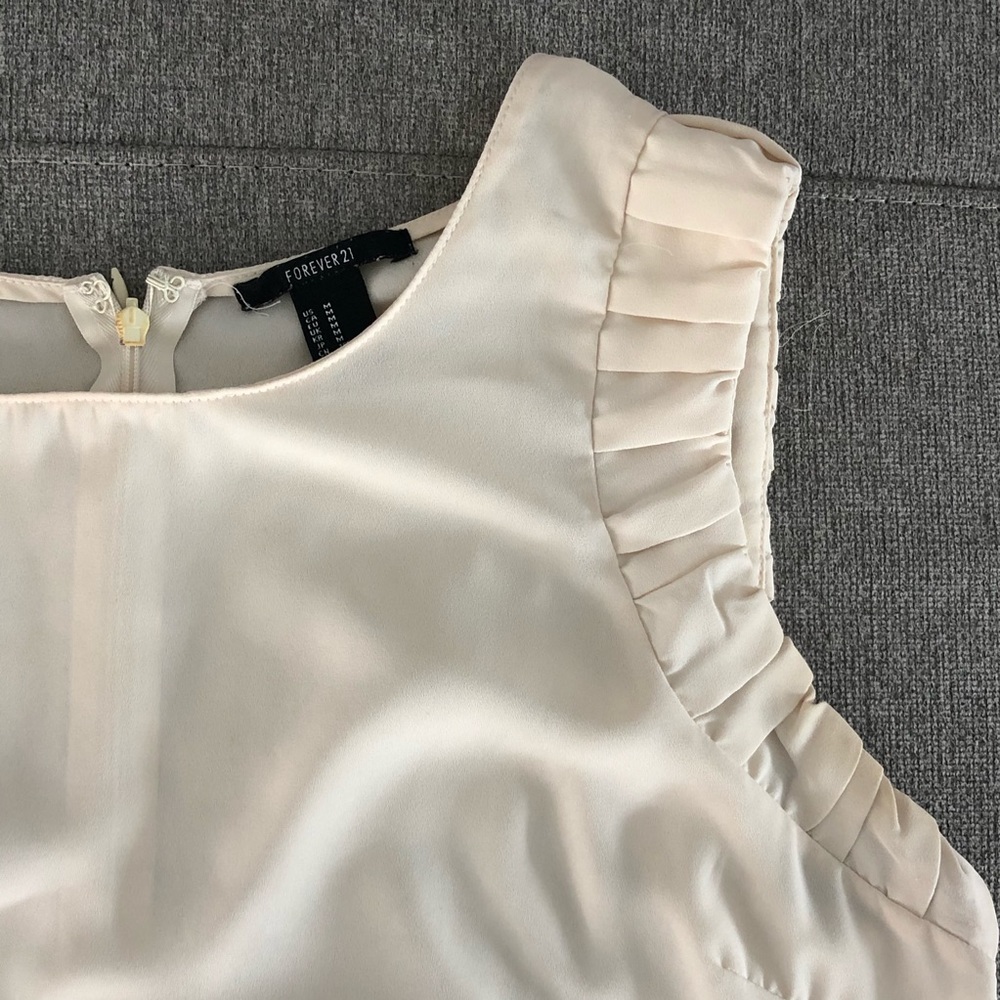 Sheer Tank with Ruffle Sleeve - Picture 3 of 3